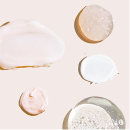 Skincare swatches