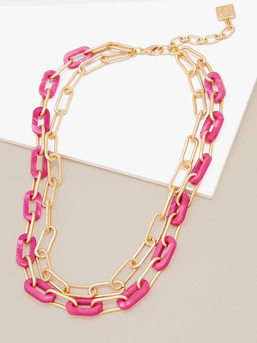 Lenna Layered Links Necklace - ZENZII product image