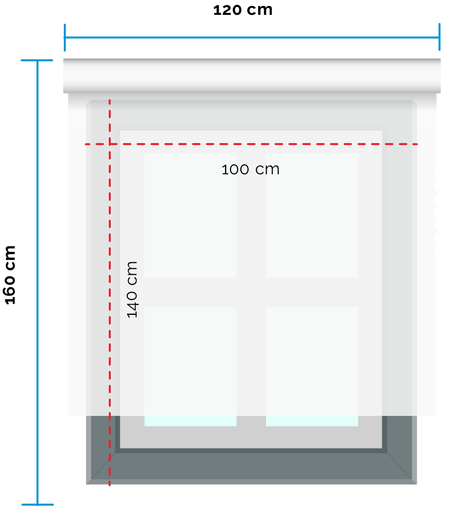 medidas para cortina instalación exterior