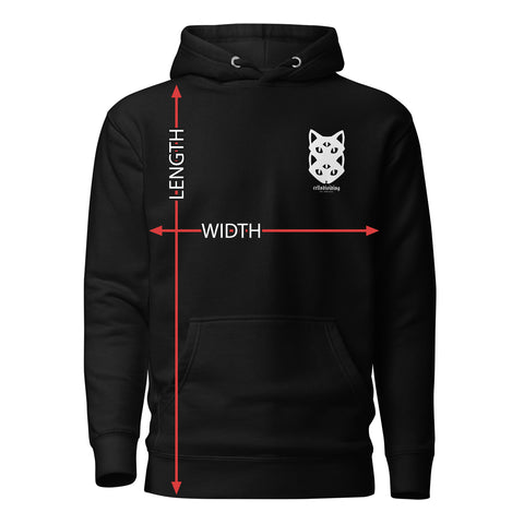 hoodie size guide product measurements