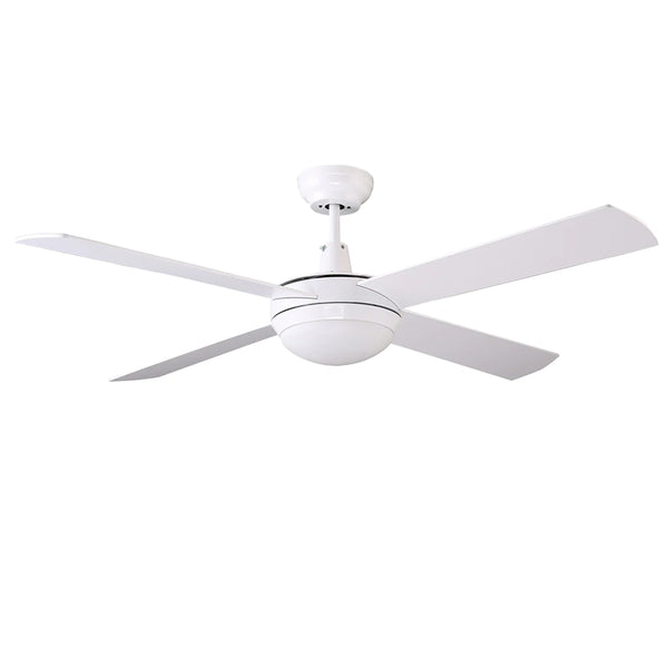 HAWAII 132cm / 52 inch 4 Blade DC Modern Ceiling Fan with LED light 4000K White
