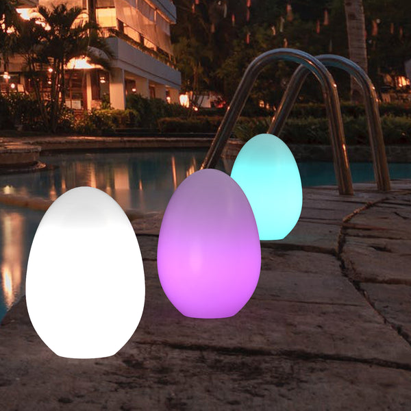 EGG Outdoor Garden LED RGB Solar Ball Light Solar charging IP65