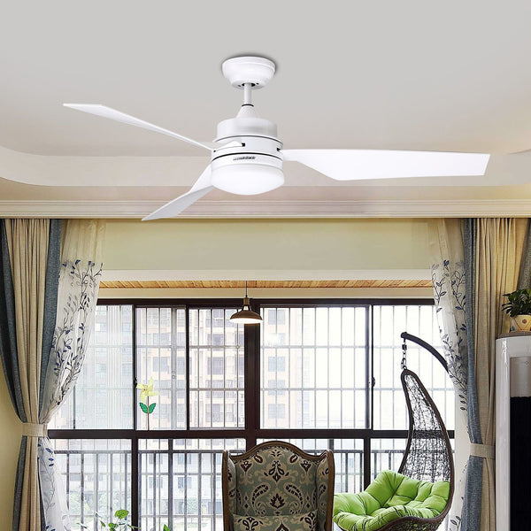 HONOLULU 132cm / 52 inch 3 Blade DC Modern Ceiling Fan in White