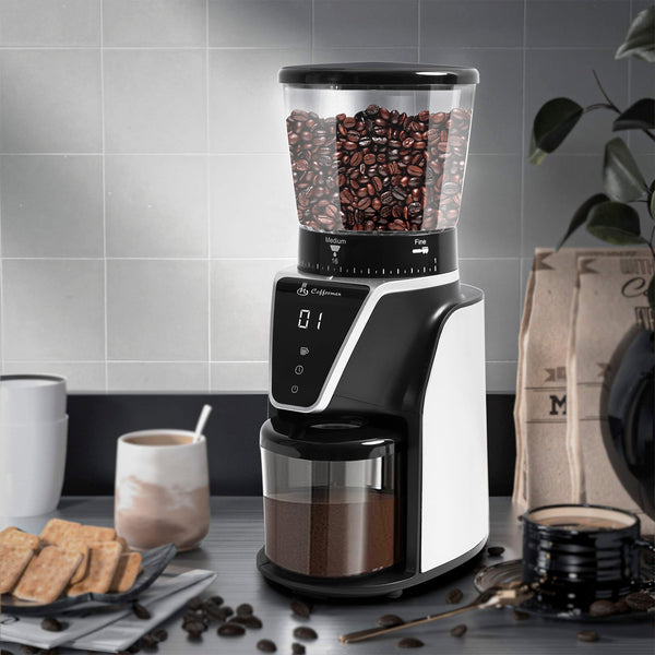 Electric Burr Best Coffee Grinder Australia 31 Precise Grinding Levels with Anti-Static Ground Container LCD display