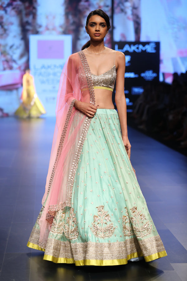 Designer Garg Pink Lehenga Choli – EinayaCollection