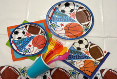 Sports Birthday 7in Plates