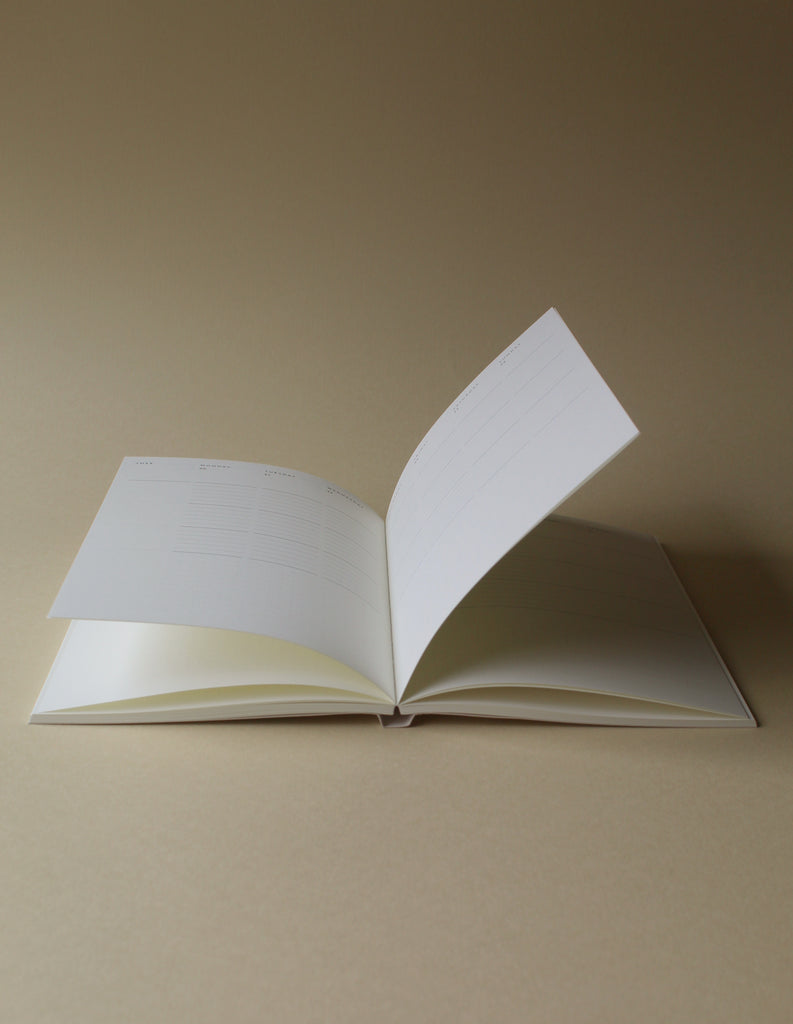 Mark+Fold diary, layflat, Mark+Fold notebooks