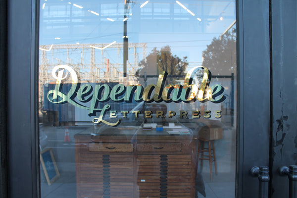 Dependable Letterpress studio, San Francisco 2016
