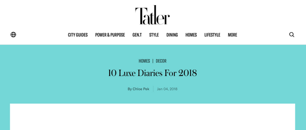 Screenshot of Tatler Asia website