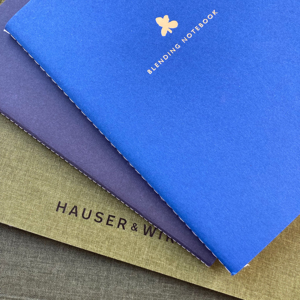 Customised notebooks for brand collaborations and corporate gifts by Mark+Fold for Aqua Oleum, Hauser & Wirth and others