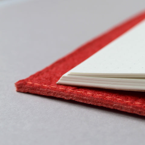 Pinatex notebook cover in paprika