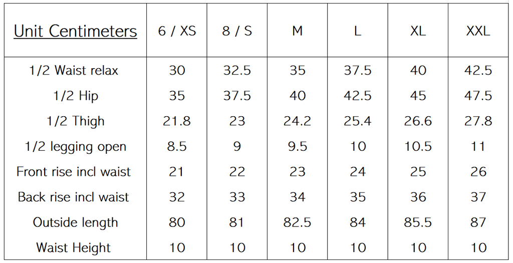 Size Guide