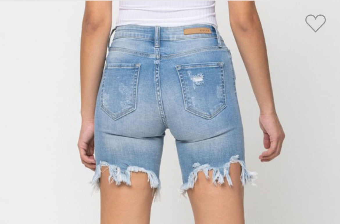 Distressed Light Wash Bermuda Jean Shorts – Fashion Gem Apparel