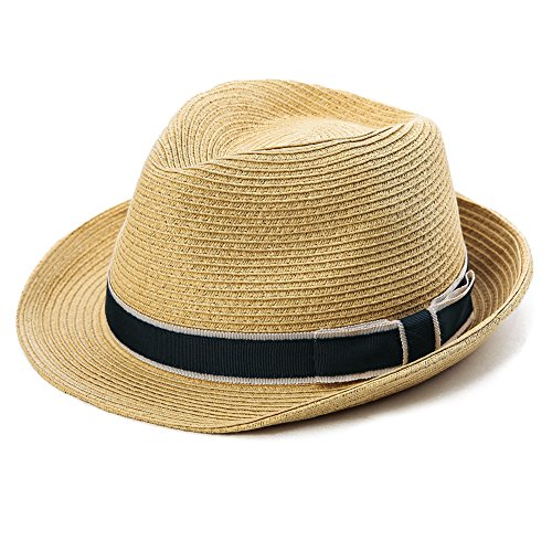Comhats Summer Fedora Panama Beach Hats for Boy Girl Straw Sun Hats Short Brim Casual Foldable Kids