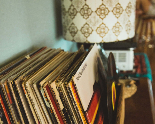 History Of Vinyl Records Shelf