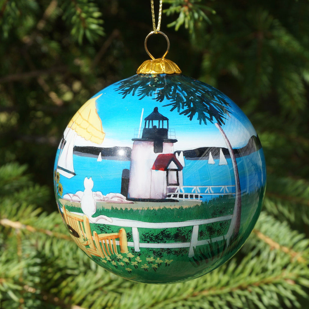 Brant Point Lighthouse Ornament – Blue Beetle