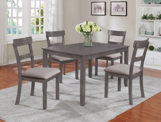 henderson grey 5 piece dining set