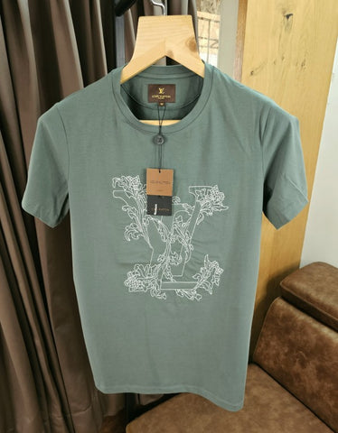 Louis Vuitton Premium Print Brown T shirt