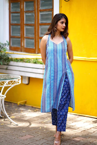 Border Print Kurta