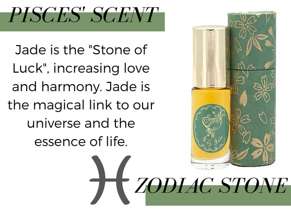 Jade Gemstone Perfume Oil Roll On by Sage Machado Pisces Scent