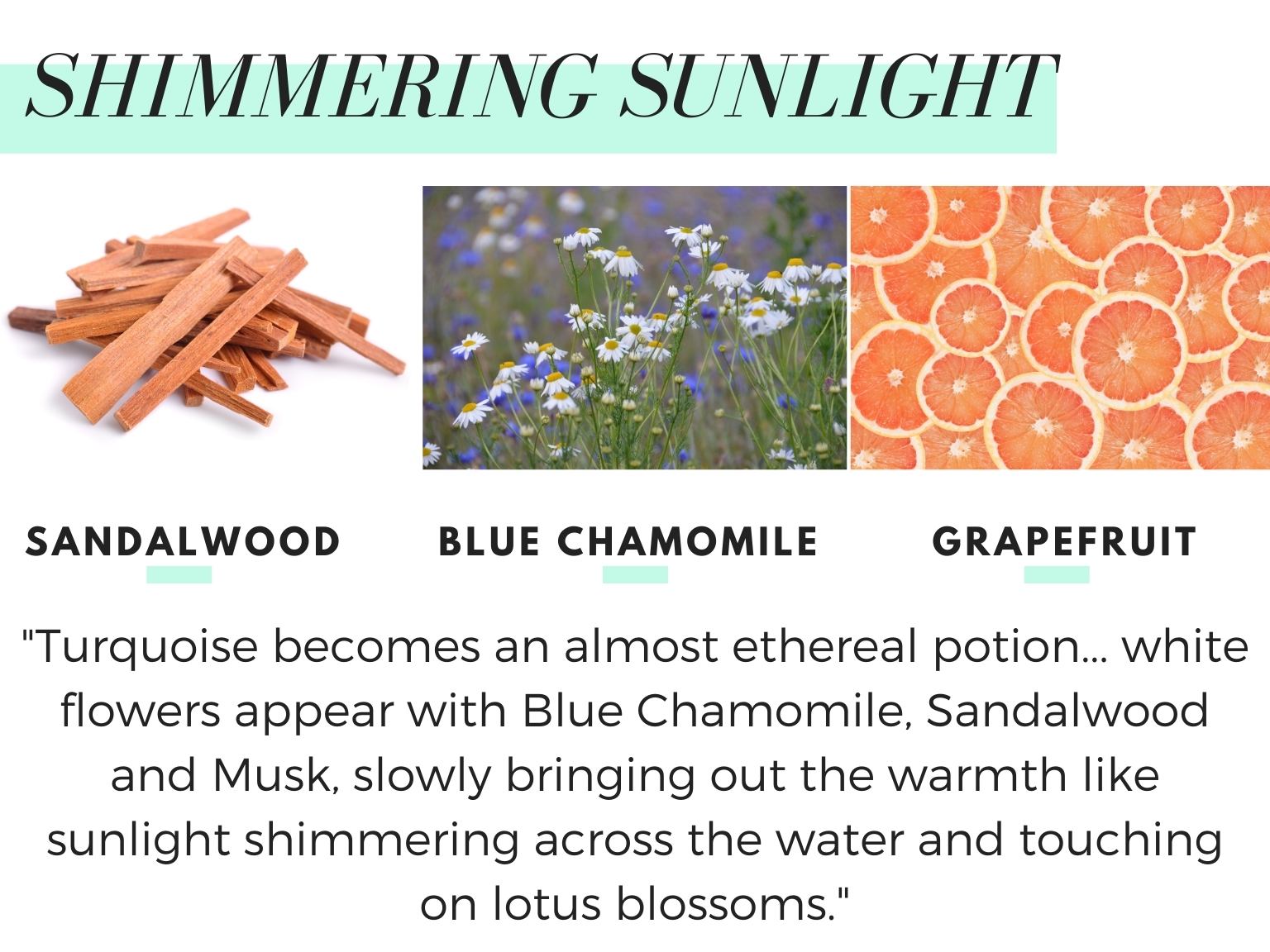 Turquoise Gemstone Perfume Key Notes Sandalwood Blue Chamomile Grapefruit Musk
