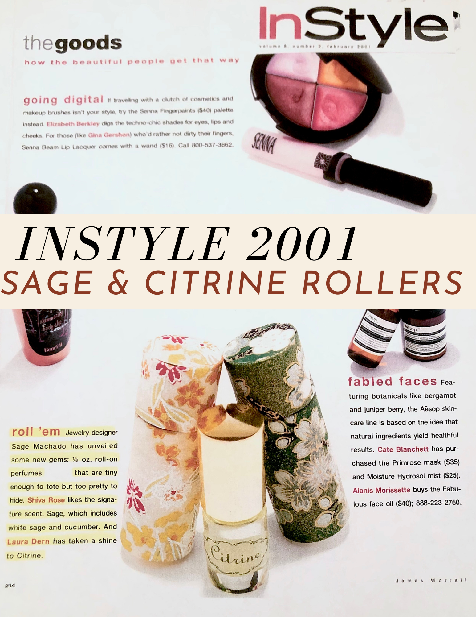 instyle sage and citrine rollers