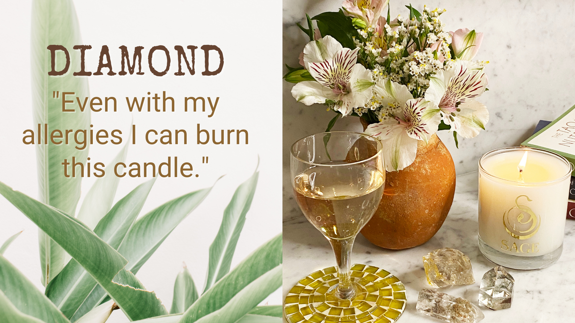 Diamond Gemstone Perfume Candle by Sage Machado