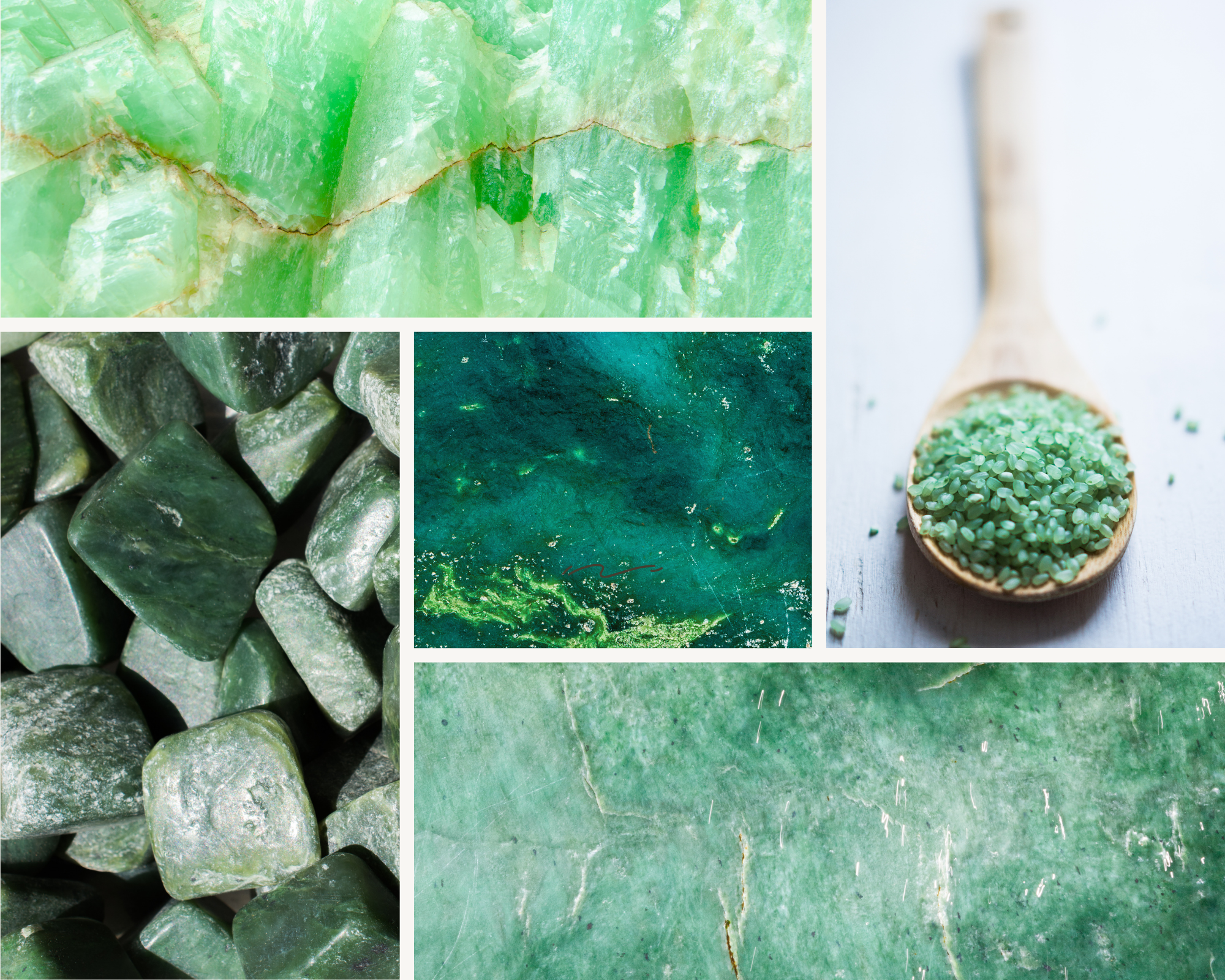 Jade Collage The Sage Lifestyle Gemstone Perfumery 