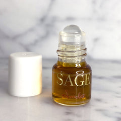 INDULGE ~ AMBER Perfume Oil Concentrate Roll-On and Organic Eau de Toilette  Gift Set by Sage