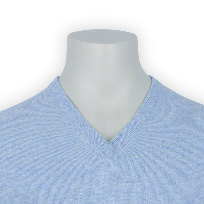 Pullover Plain Colour Geelong Lambswool V-Neck  