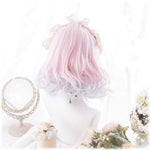 Lolita Pink Curly Wigs WS1091