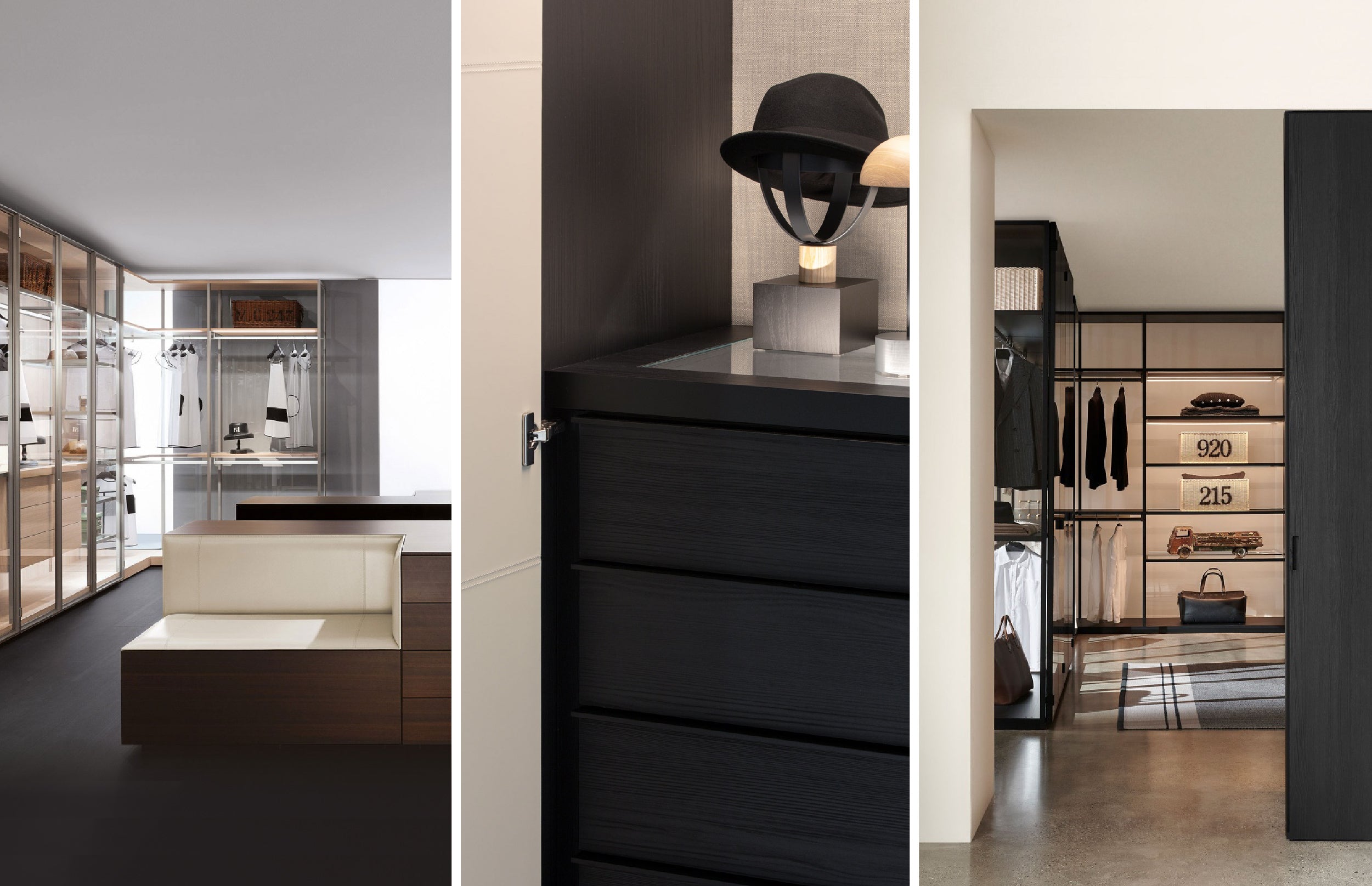 Porro closet collection at Livingspace Interiors Vancouver