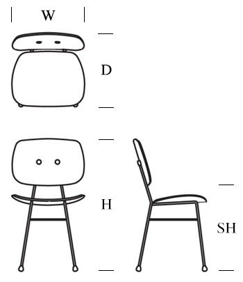 moooi the golden chair dimensions