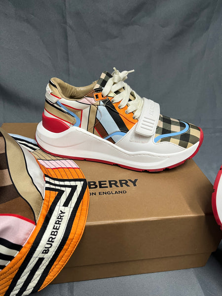 Burberry Icon Stripe Color-block Sneakers – Uptown Cheapskate Torrance