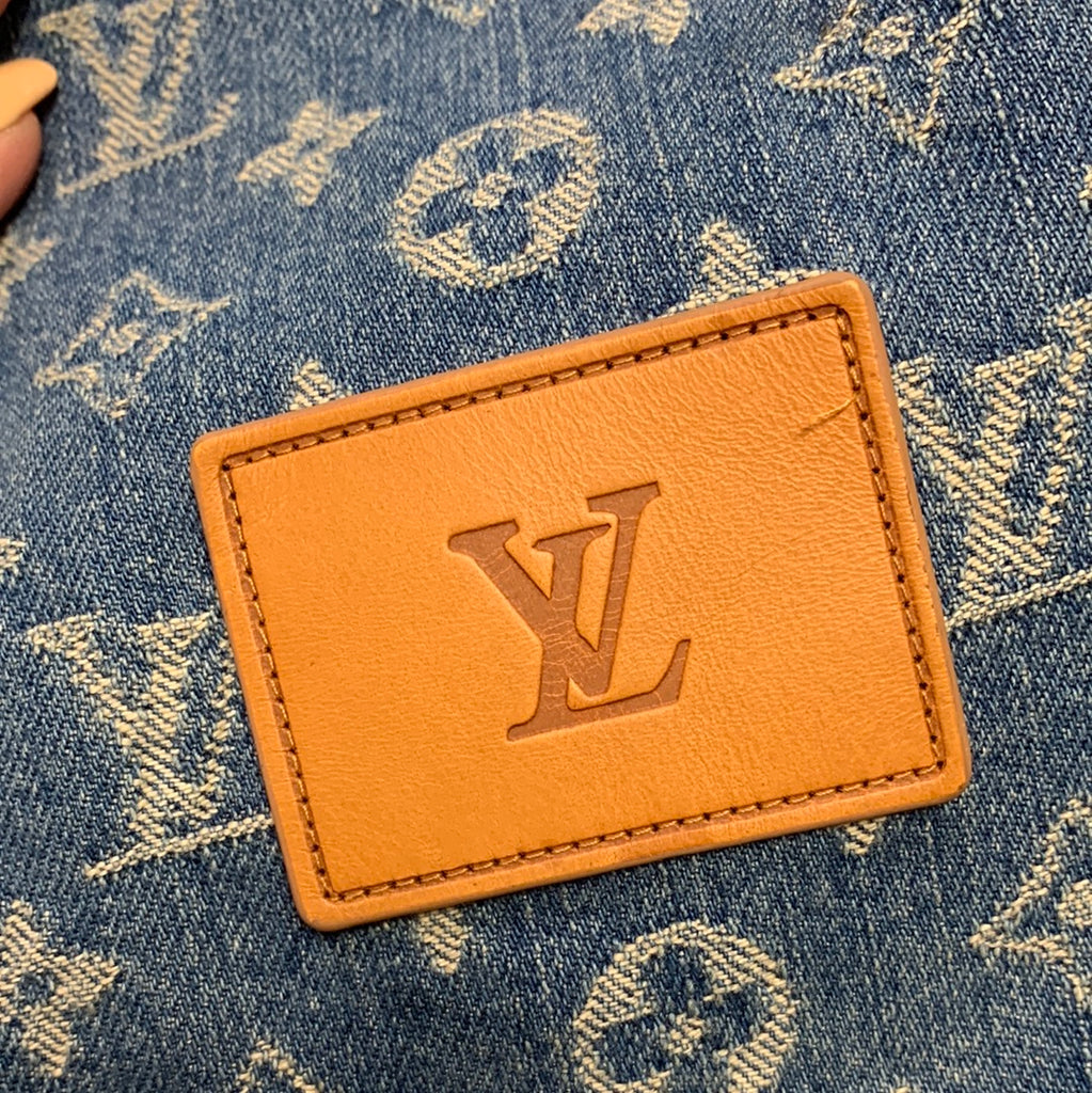 Supreme x Louis Vuitton Jacquard Denim Baseball Jersey Blue  Curated by  Charbel