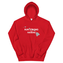 Load image into Gallery viewer, Unisex Hoodie RUN STRONG FOR HAWAII (Logo White)
