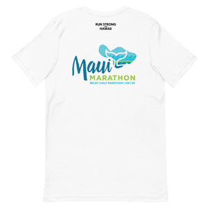 Short-Sleeve Unisex T-Shirt Maui Marathon Front & Back printing (Logo Black)