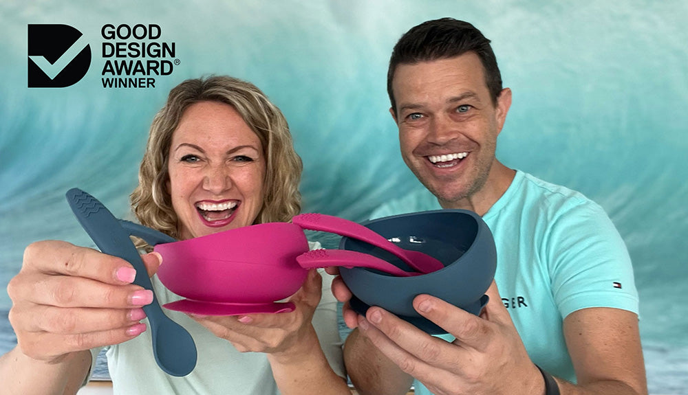 Brightberry suction bowls and feeding spoons wins Good Design Award