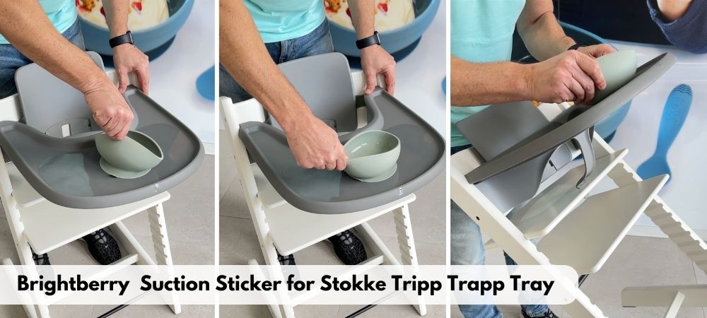 Adhesivo de succión de Brightberry para trona Stokke Tripp Trapp