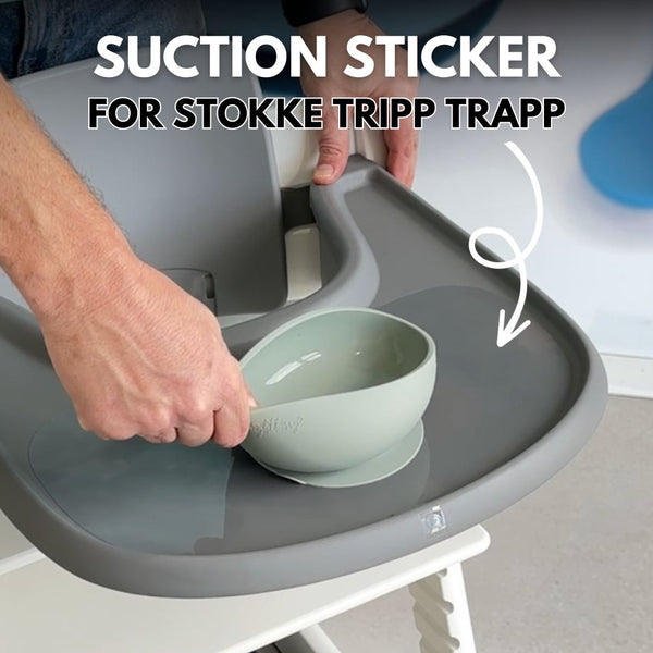 Suction solver sticker for stokke tripp trapp high chair tray