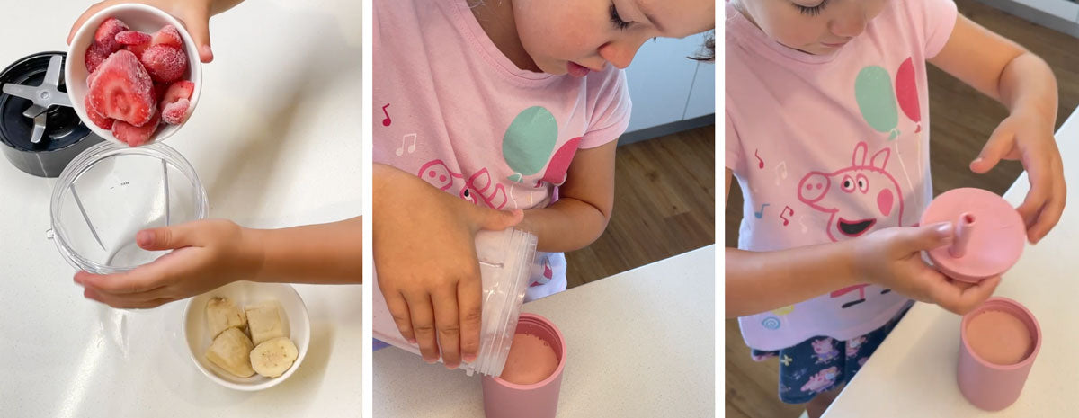 faire des smoothies avec des enfants