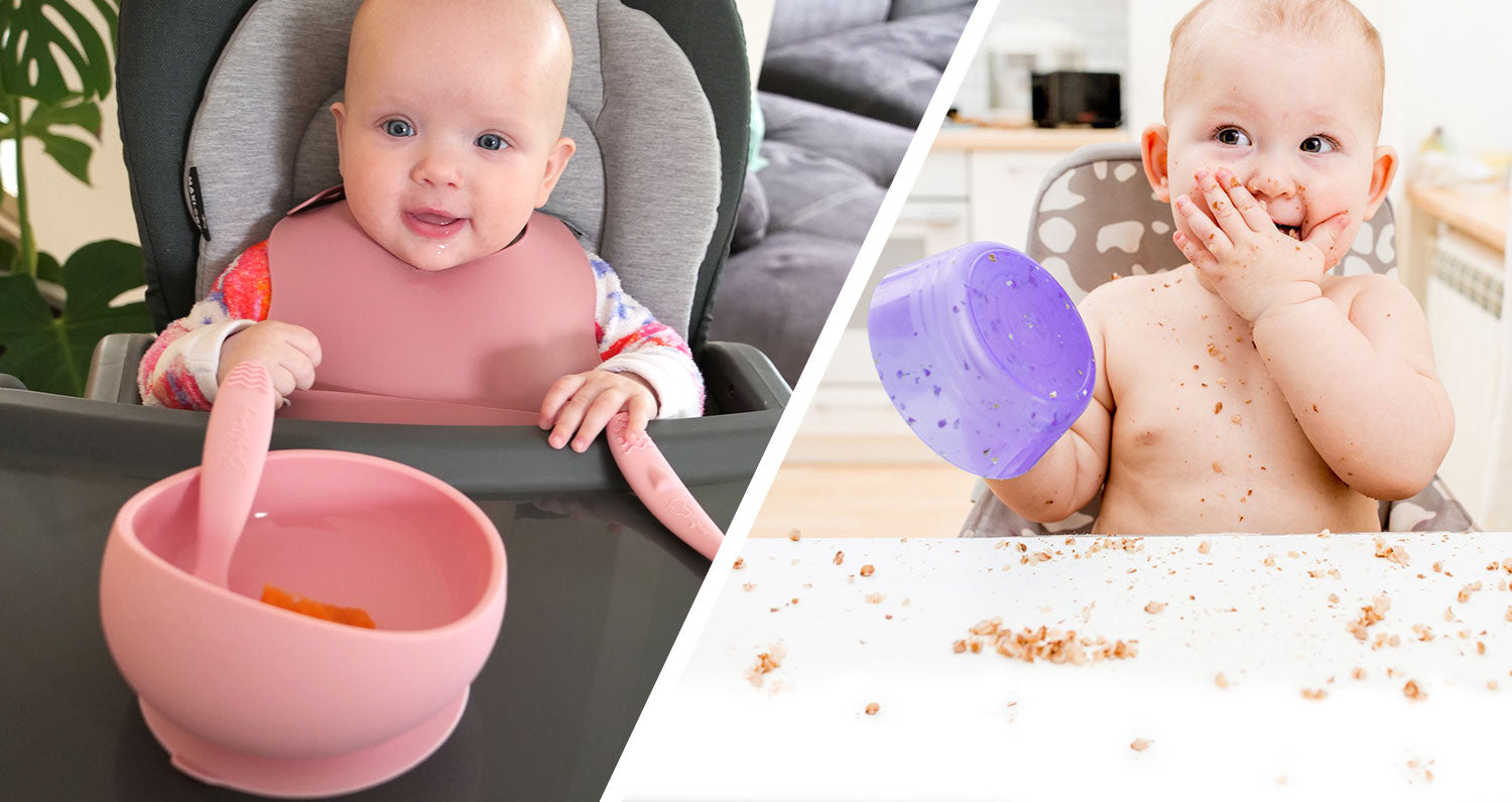 Plastic vs silicone bowls baby