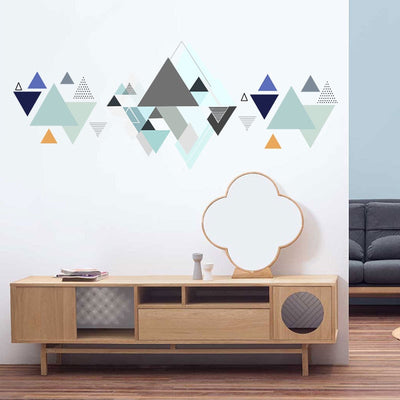 Geometric patterns combination Wall Stickers minimalist home decoration Mural Living room bedroom Sofa/TV background stickers