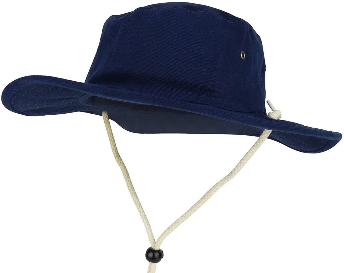 Armycrew Cotton Twill Fisherman Roll Up Bucket Hat with Stripe Band