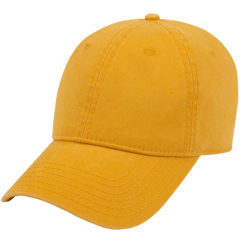 Armycrew Low Profile Blank Two-Tone Washed Pigment Dyed Cotton Dad Cap | Baseball Caps