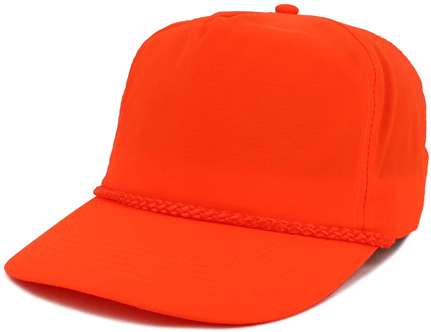 Armycrew 5 Panel Neon Color Nylon Crinkle Cap with Rope Band - Armycrew.com