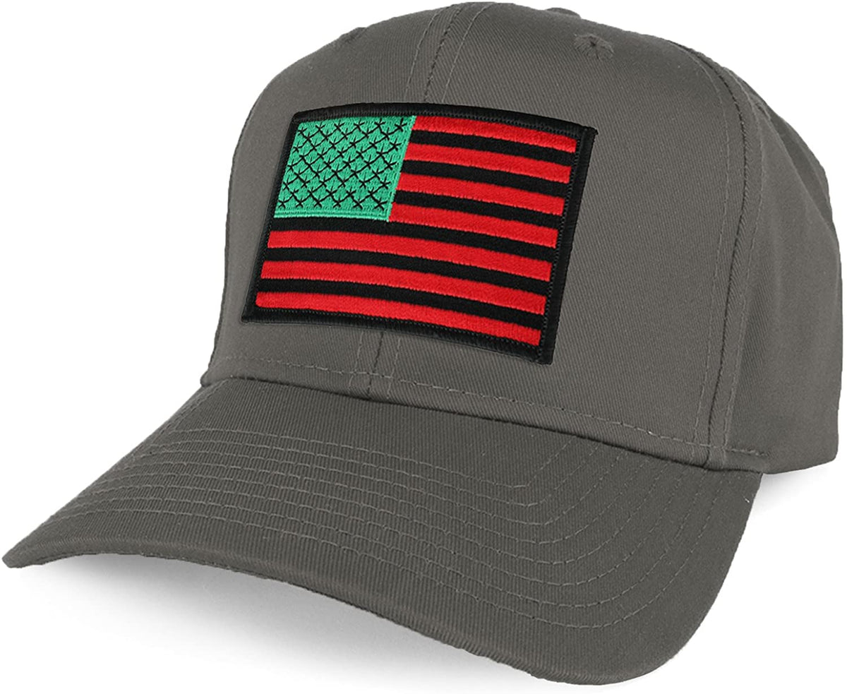 Armycrew Thin Red Line 2 American Flag Patch Camo Structured Mesh Trucker  Cap - DES at  Men's Clothing store