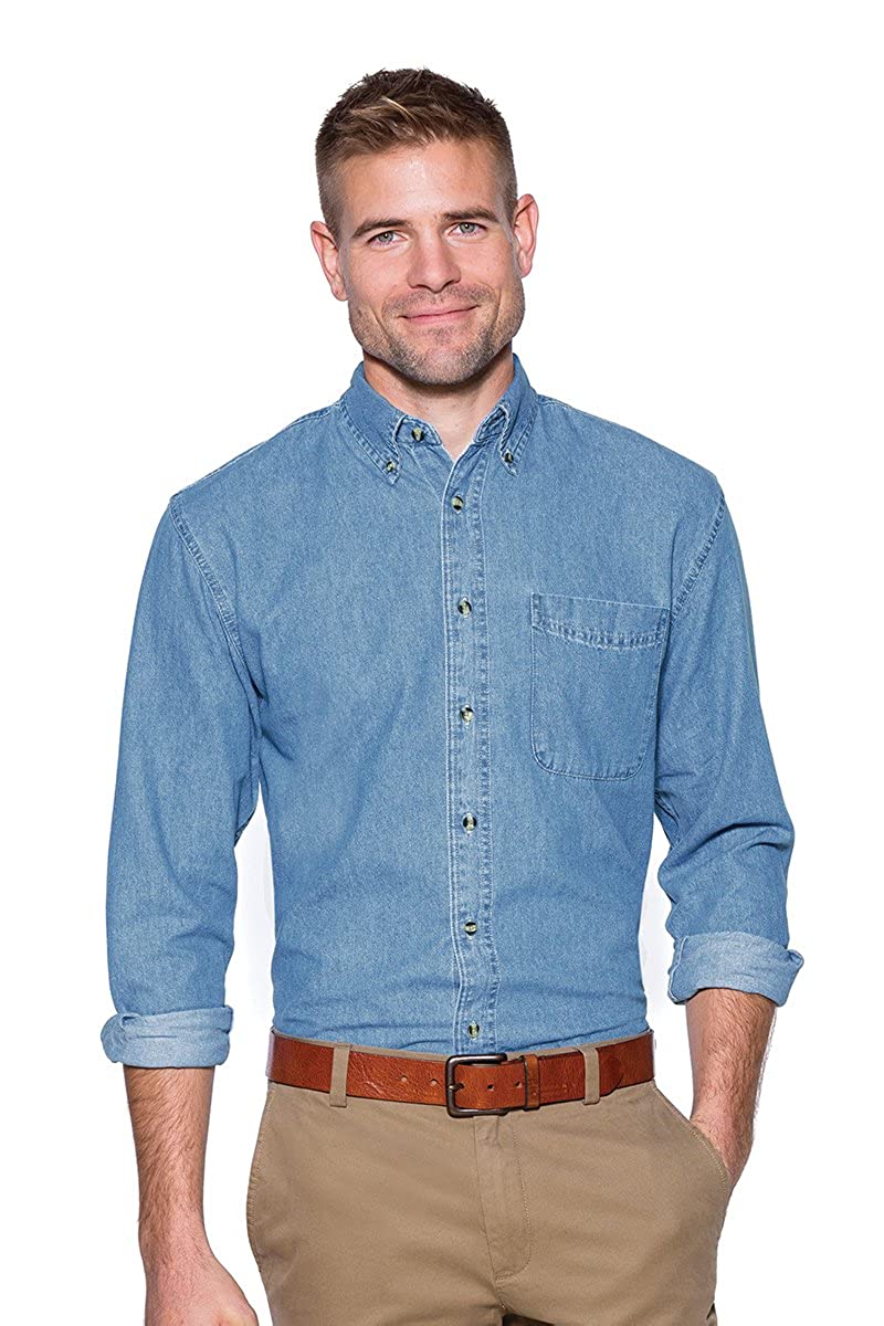 denim shirt button down collar