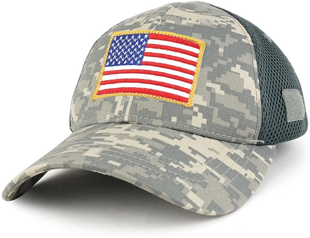 Armycrew Low Profile Air Mesh Tactical Cap with 6 Loop Patch Areas