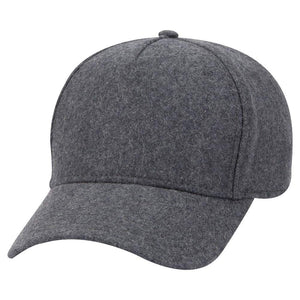 Armycrew 5 Panel Low Profile Melton Wool Blend Structured Baseball Cap ...